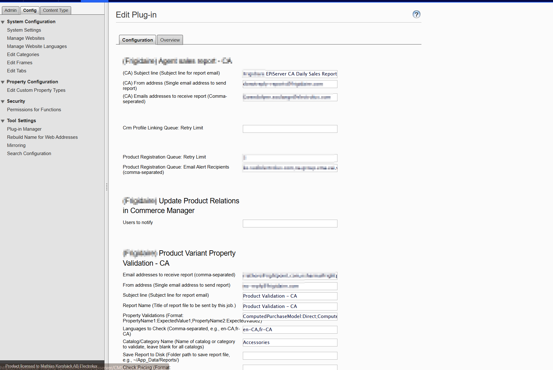 Plug-in Manager: scheduled jobs and field types